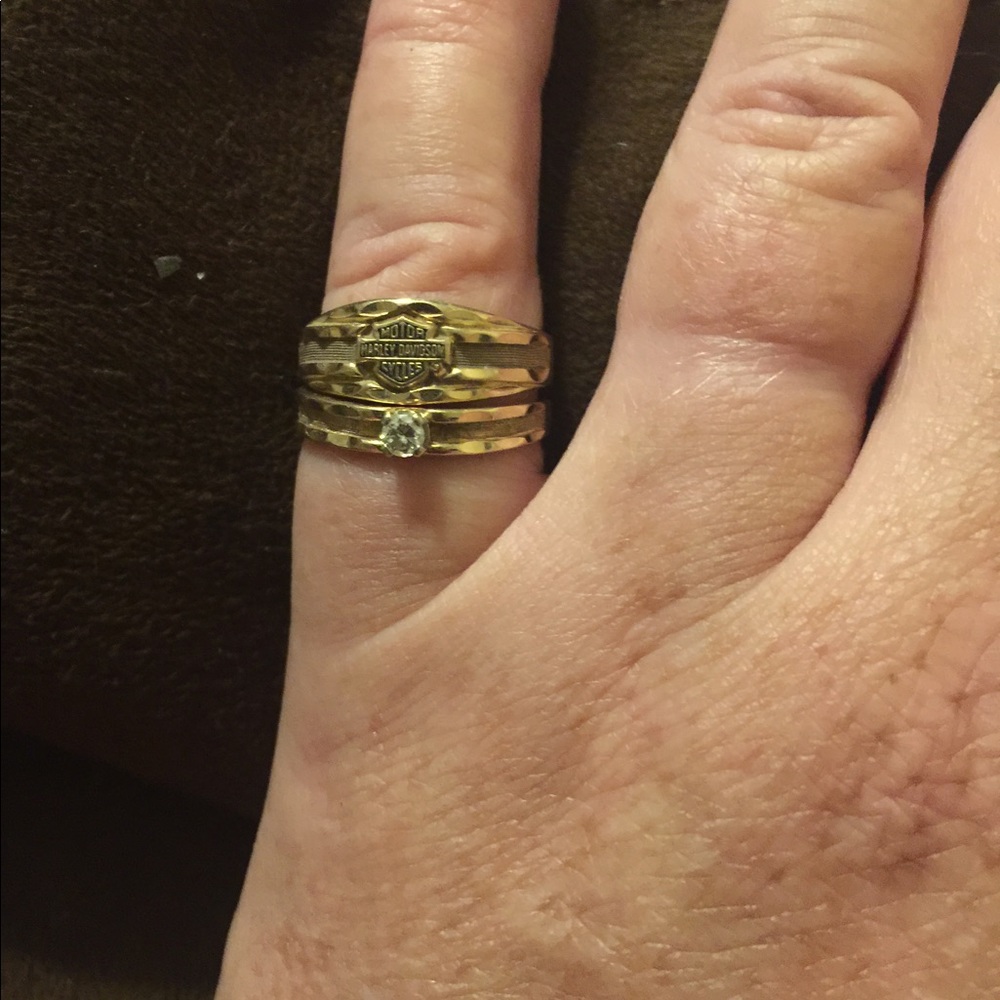 Harley Davidson ring set